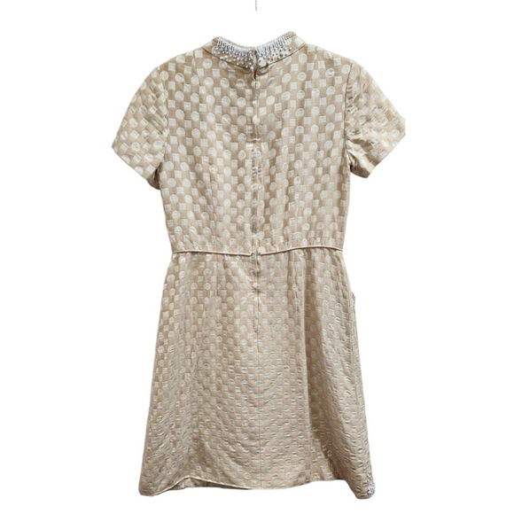 Barker"s Tre"s Chic Women's Dress with Asymmetrical Cut Decorative Beading Sze M - Picture 6 of 15